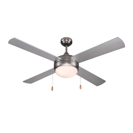 Commercial Cool 52 Ceiling Fan 4-Blade With Pull Chain And Light Kit CCF54P50